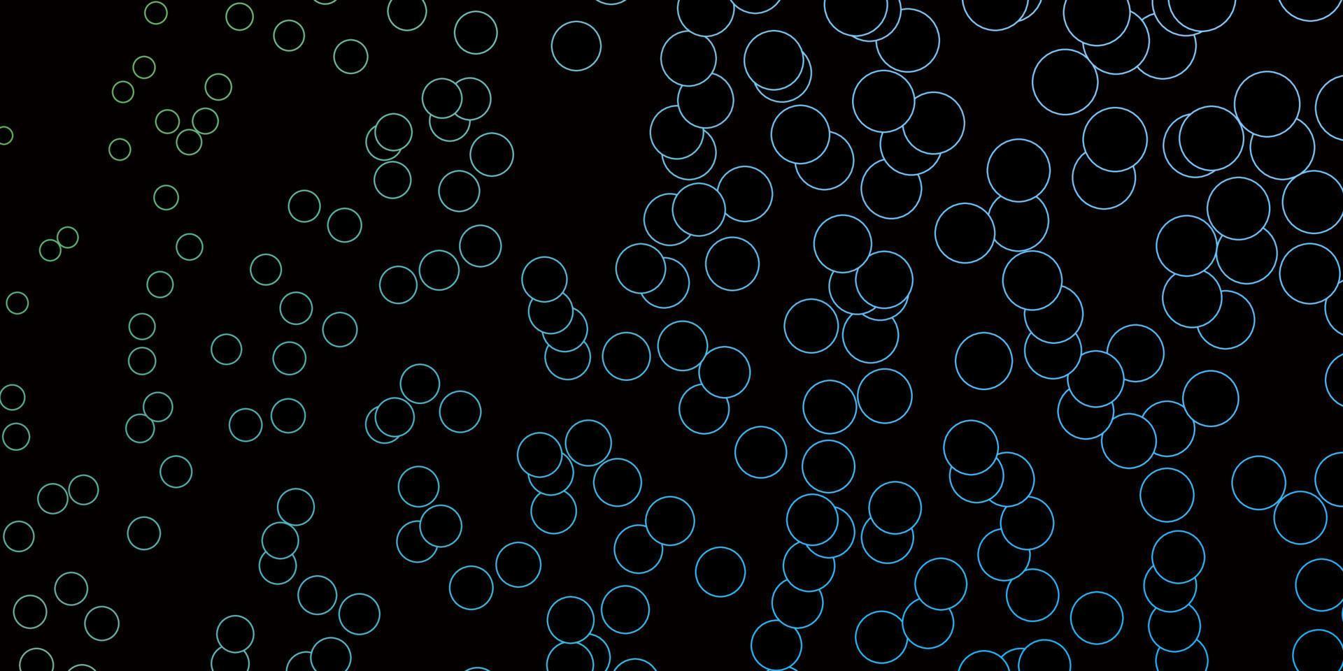 Dark Blue, Yellow vector layout with circle shapes.