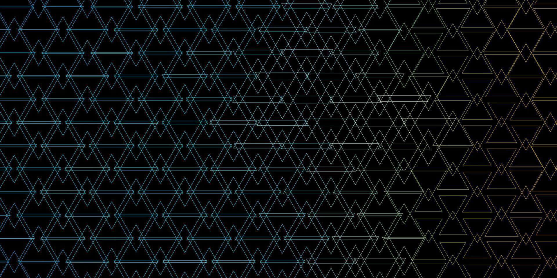 Dark Blue, Yellow vector texture with triangular style.