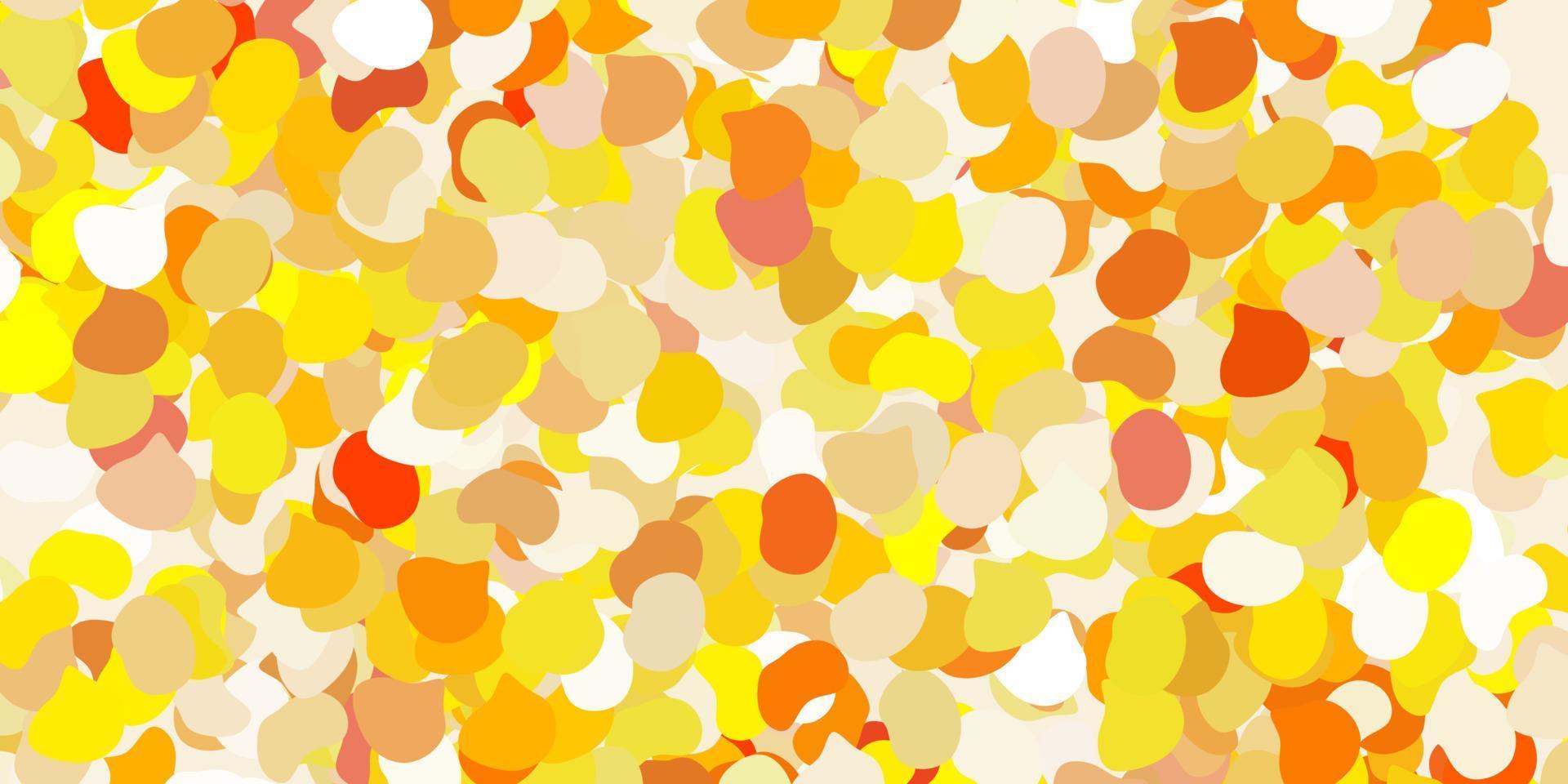 Light yellow vector backdrop with chaotic shapes.