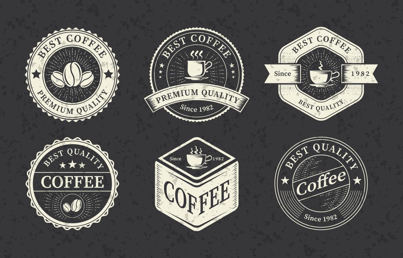 Vintage Coffee Logo Collection vector
