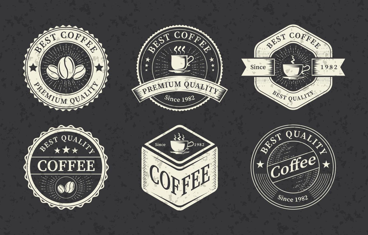 colección de logotipos de café vintage vector