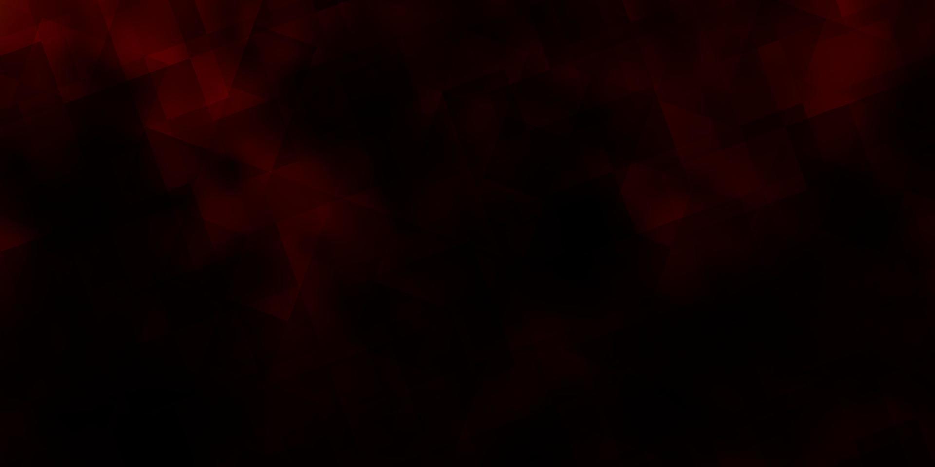 Dark Red vector background with triangles.