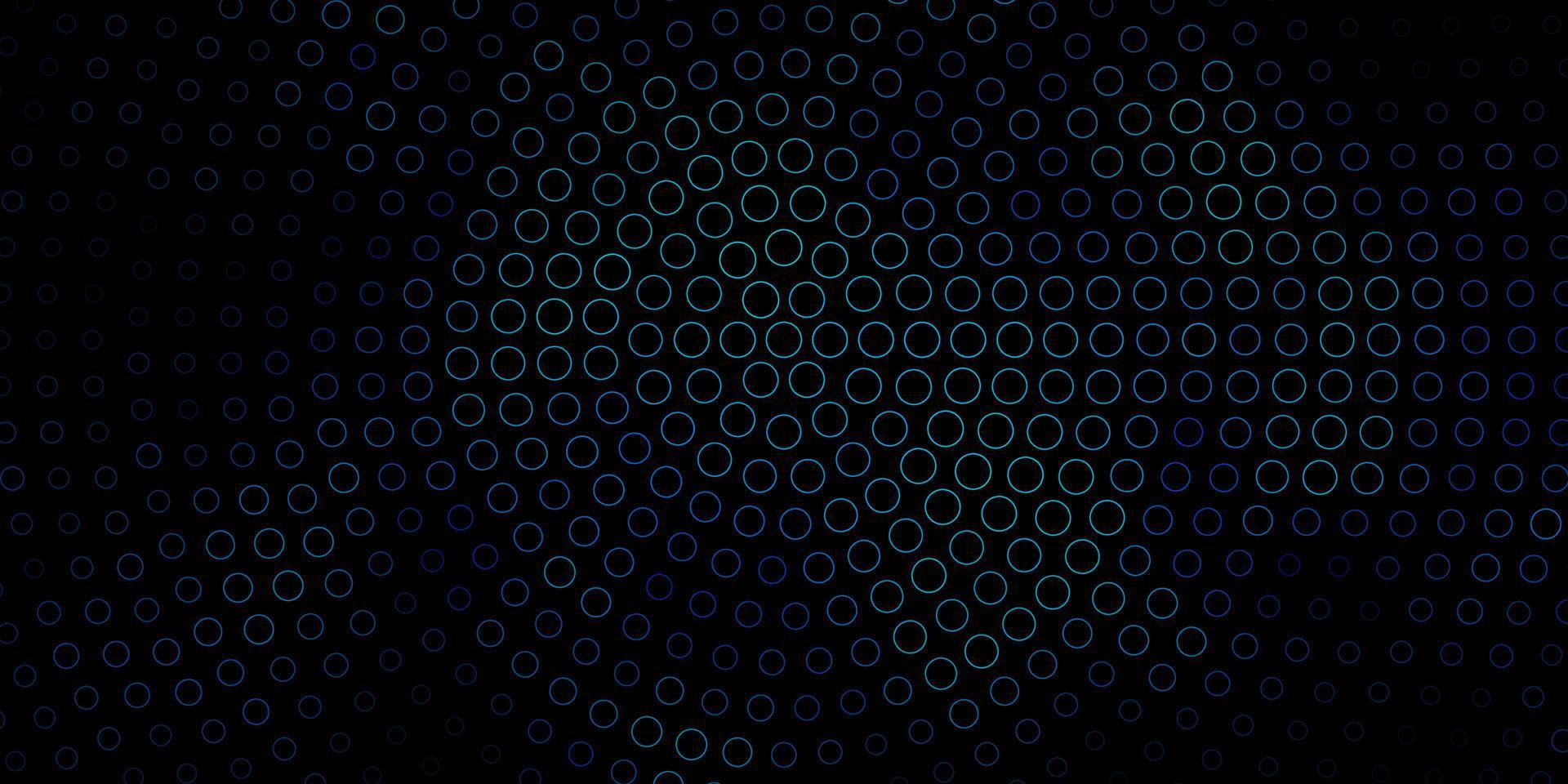 Dark BLUE vector texture with disks.