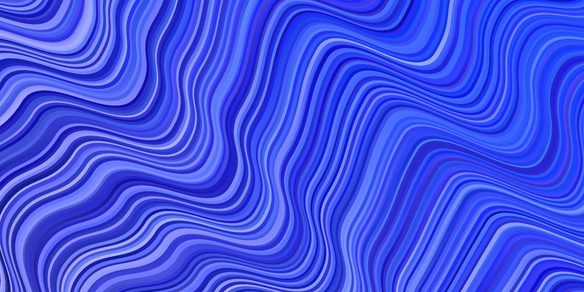 Fondo de vector rosa claro, azul con líneas curvas.