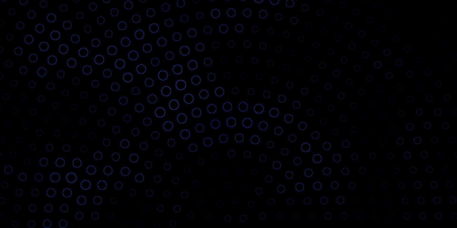 Telón de fondo de vector azul oscuro con puntos.