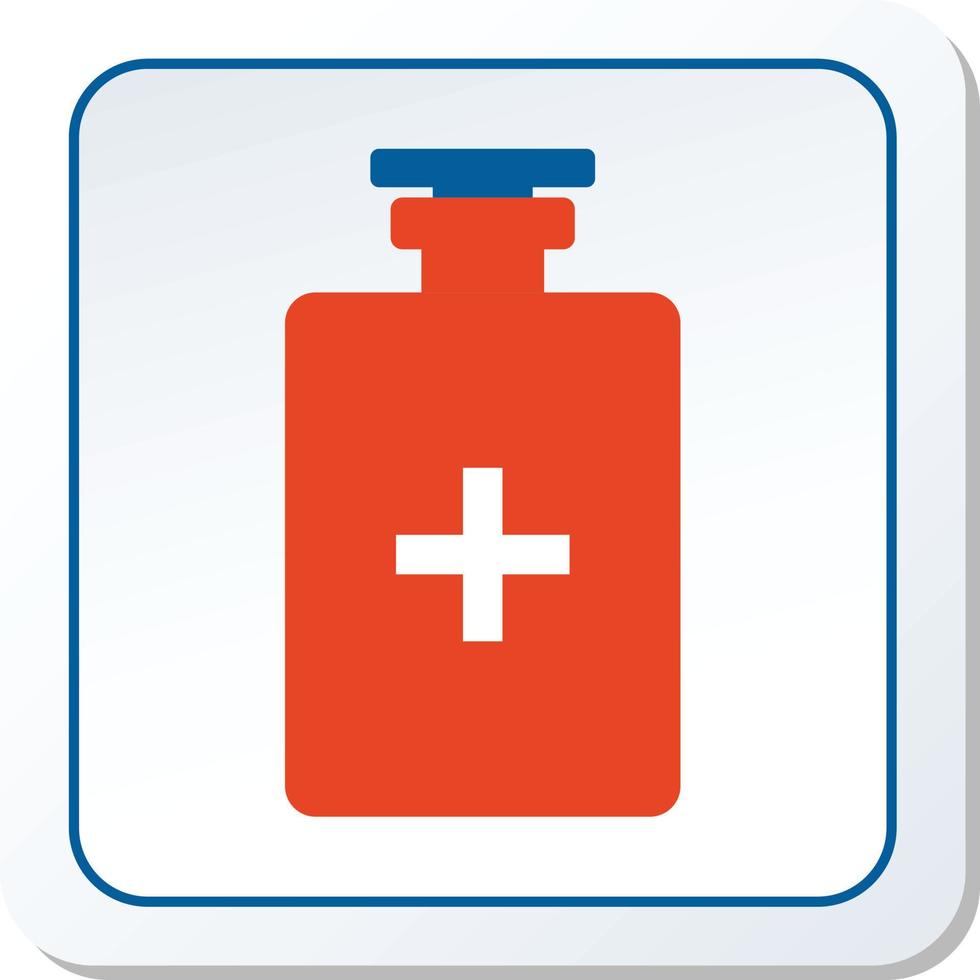 Medicine Bottle Icon Vector Graphic