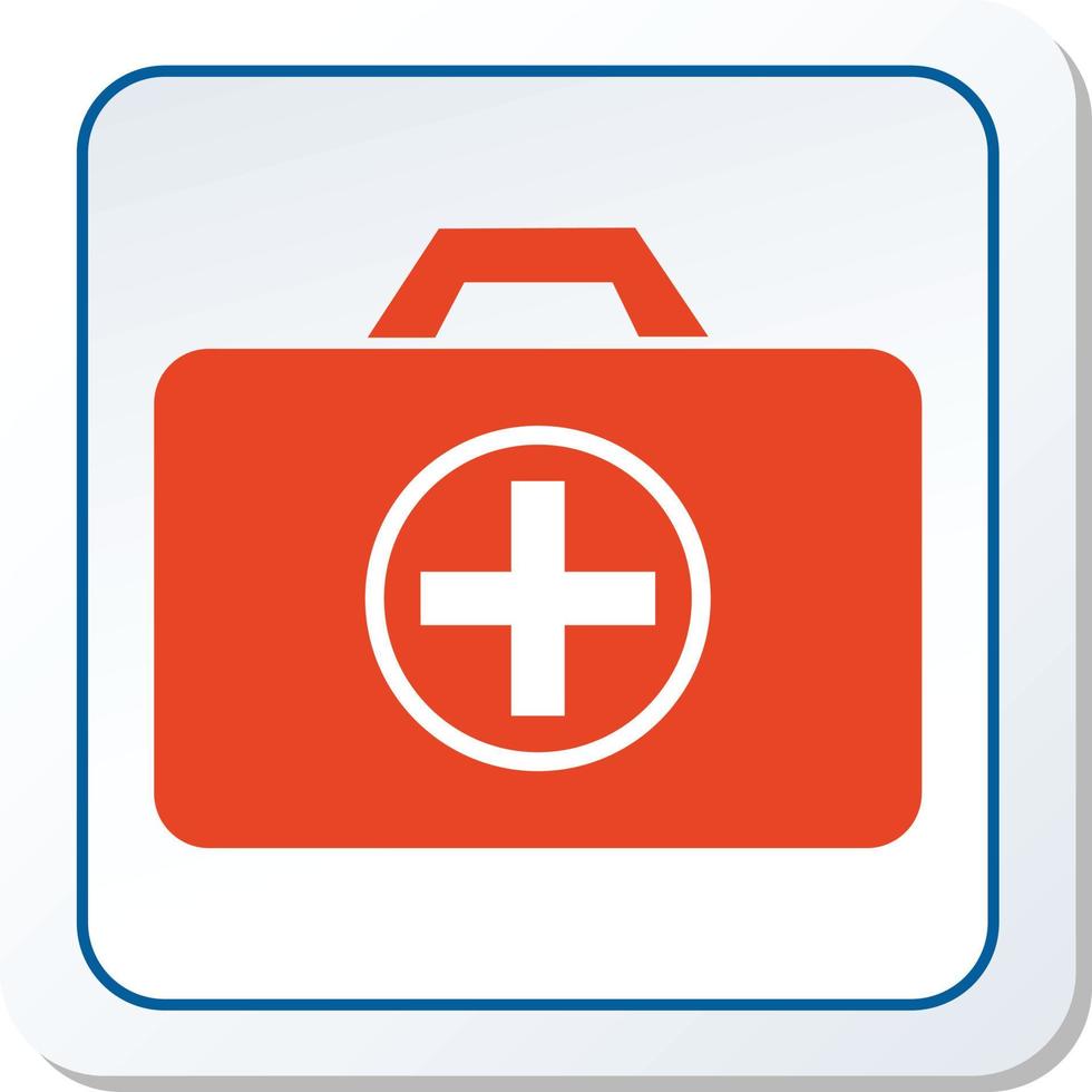 First Aid Box Icon Vector Graphic