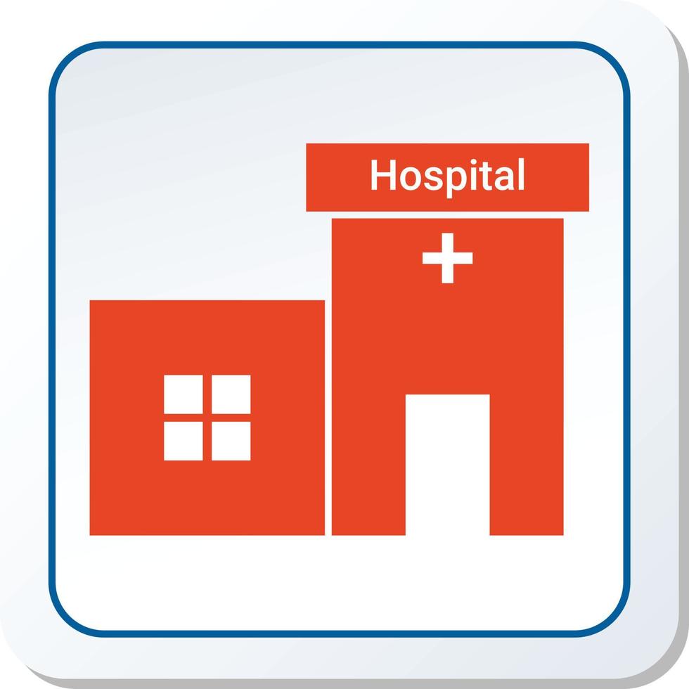 Hospital Icon Vector Illustration Graphic
