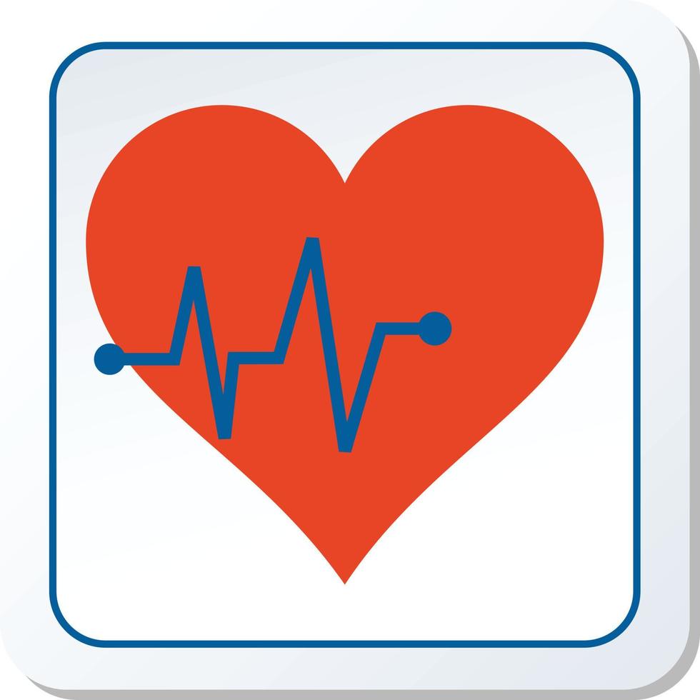 Heart Beat Icon Vector Graphic