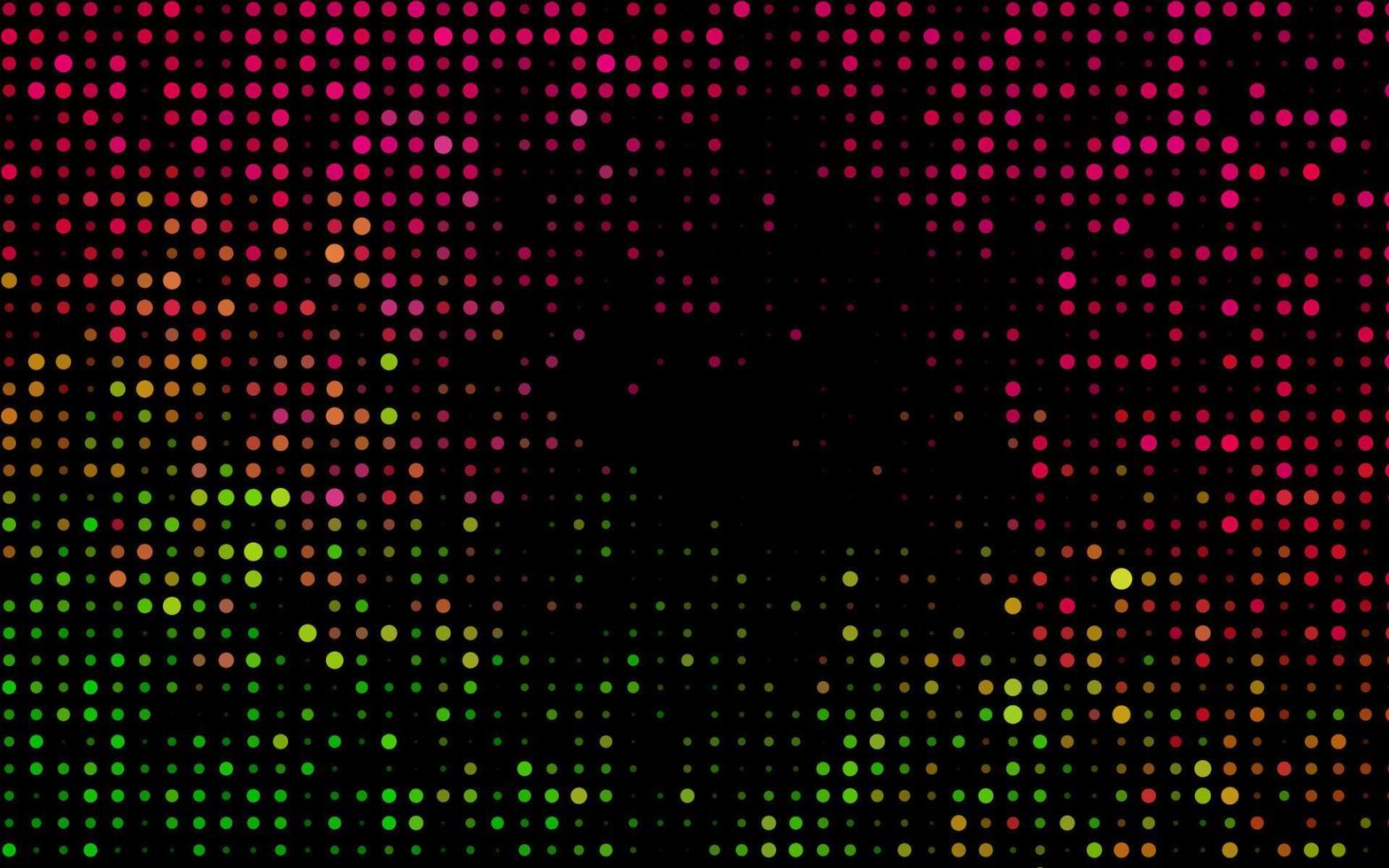 patrón de vector de color rosa oscuro, verde con esferas.