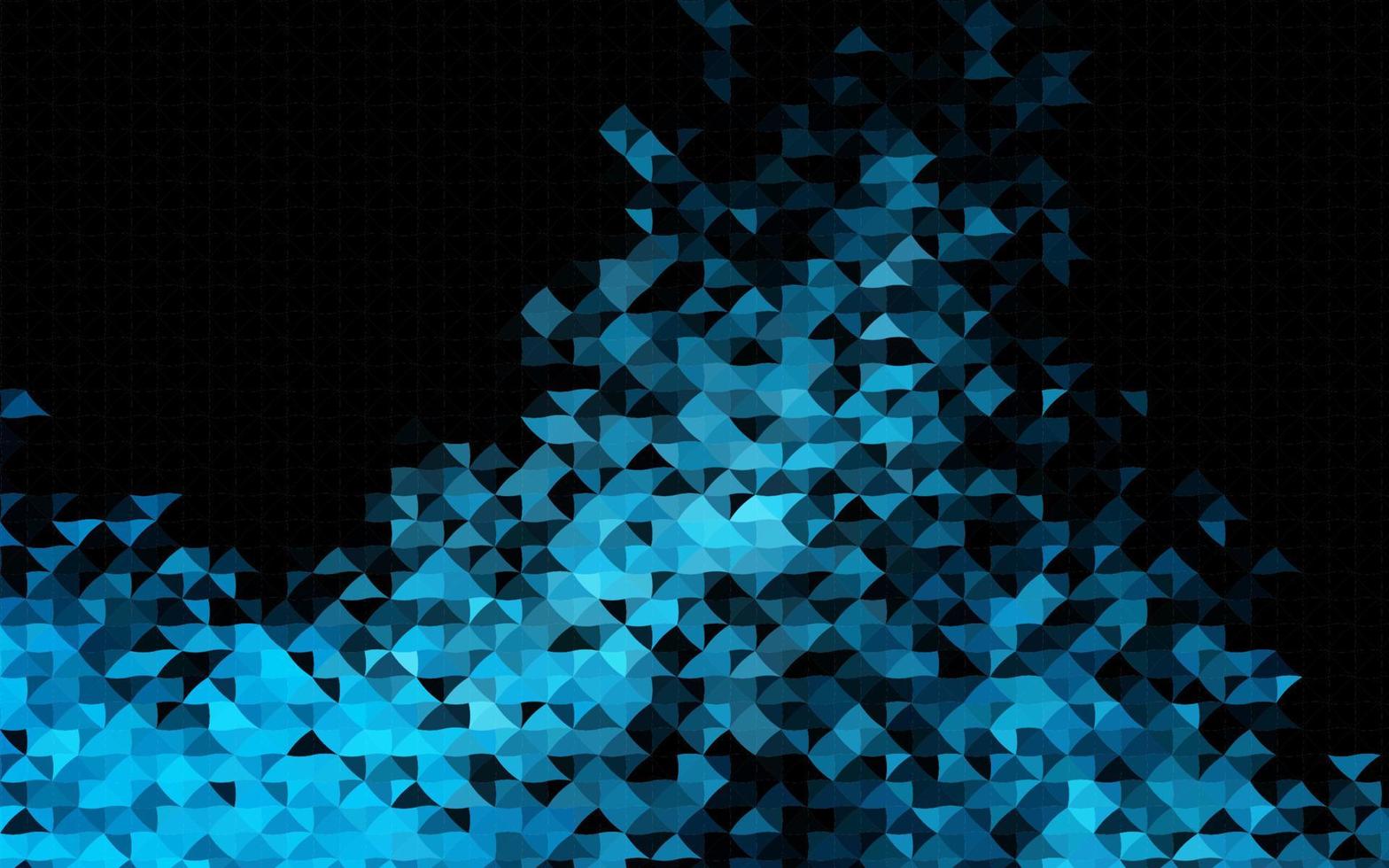 Dark BLUE vector cover in polygonal style.