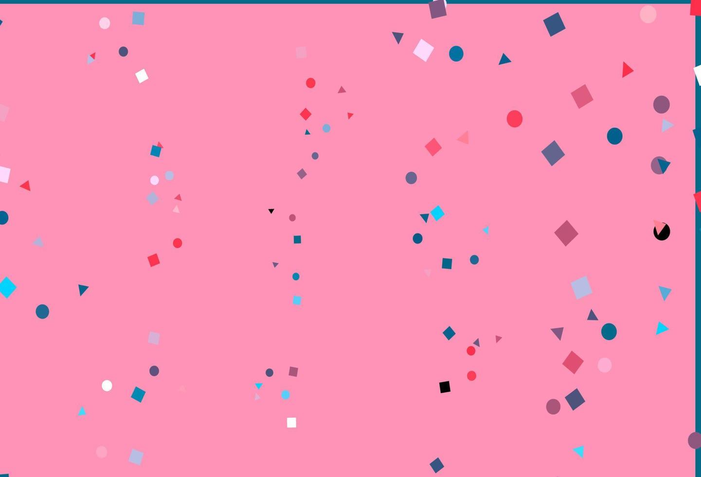 Light Blue, Red vector pattern in polygonal style with circles.