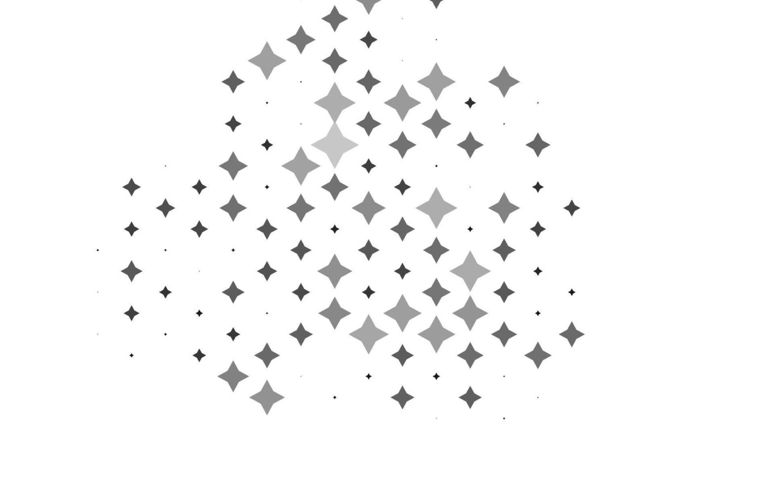 Light Silver, Gray vector template with sky stars.