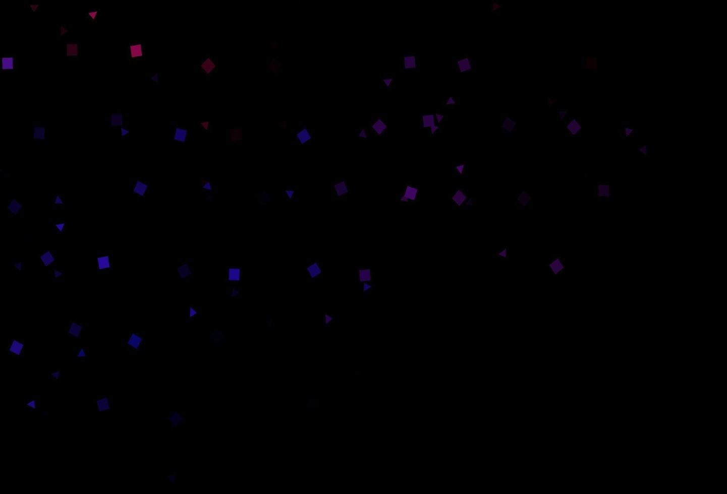 Dark Blue, Red vector background with triangles, circles, cubes.