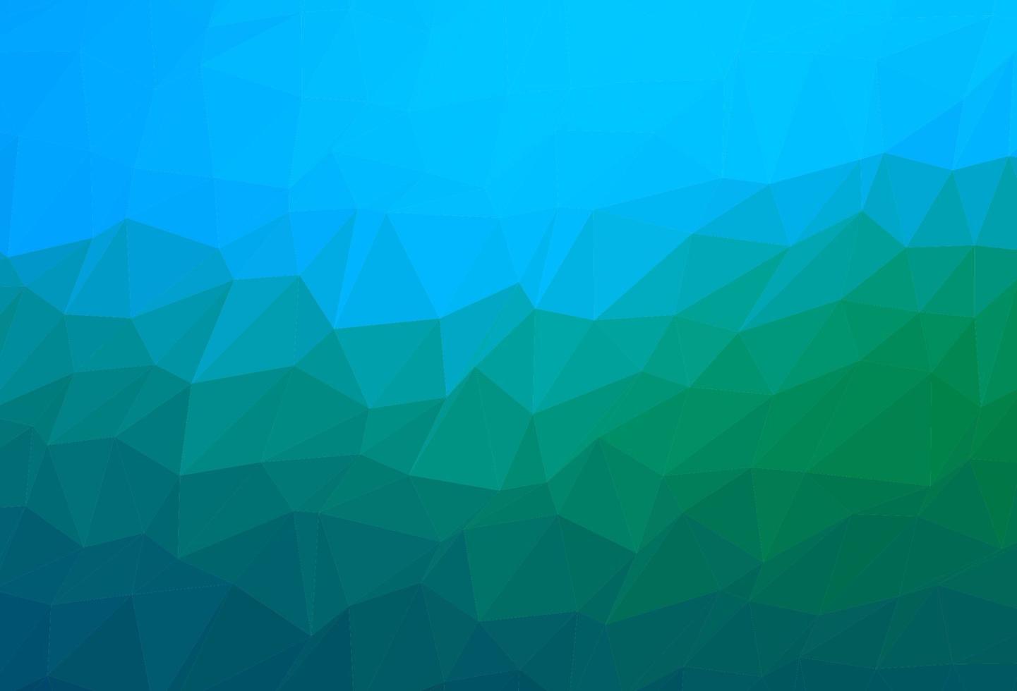 Light Blue, Green vector blurry triangle template.