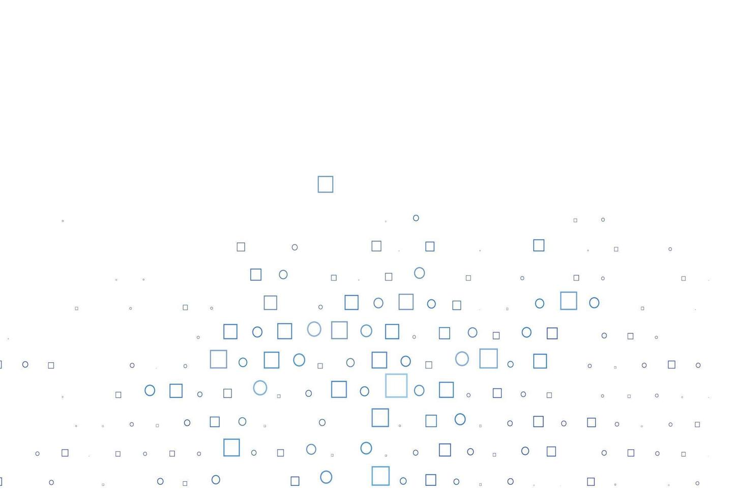 Light BLUE vector pattern with spheres, squares.