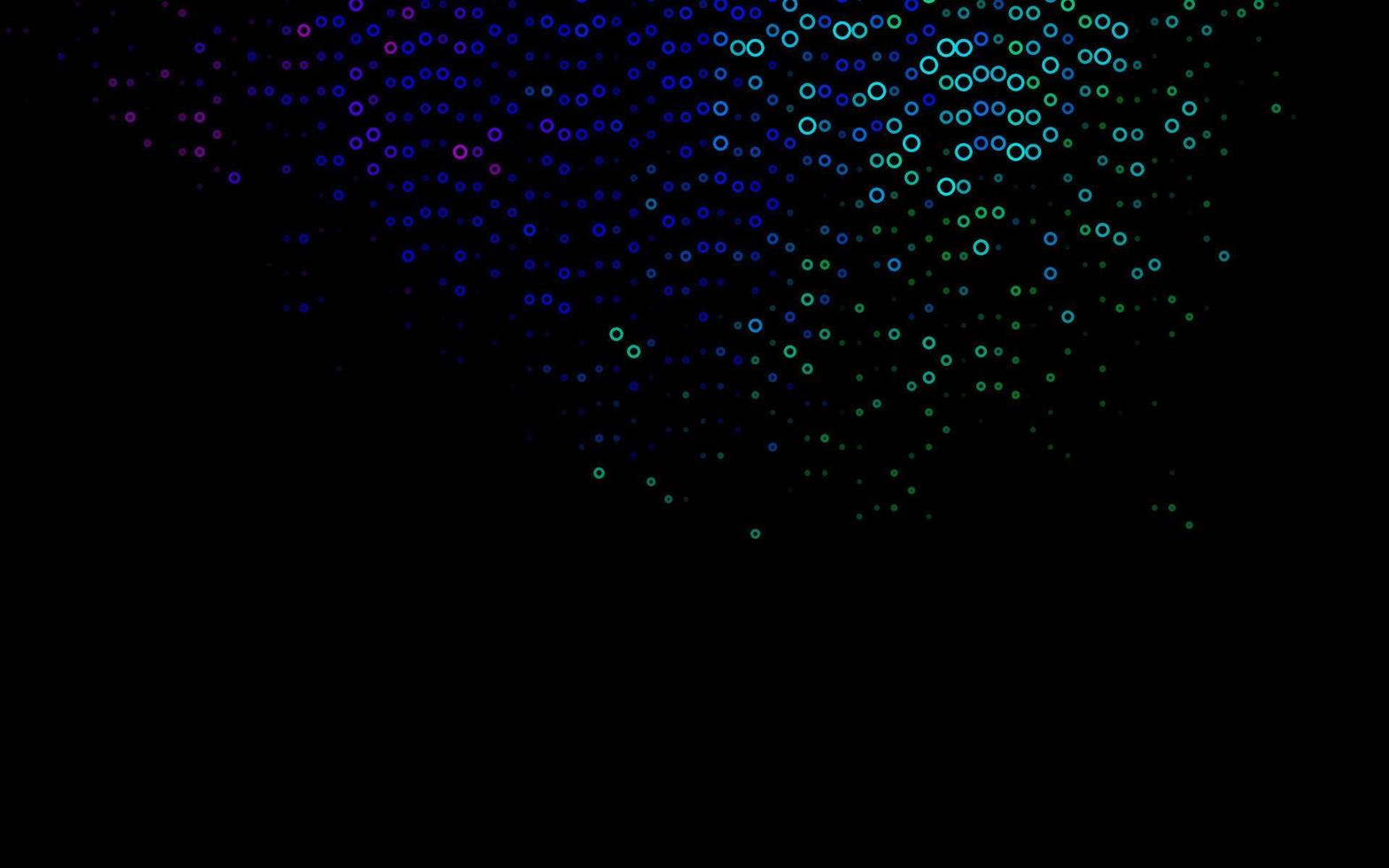 Dark Multicolor, Rainbow vector pattern with spheres.