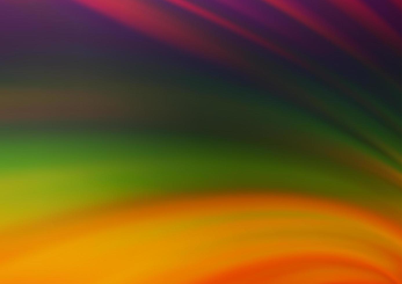 multicolor oscuro, vector de arco iris fondo borroso.