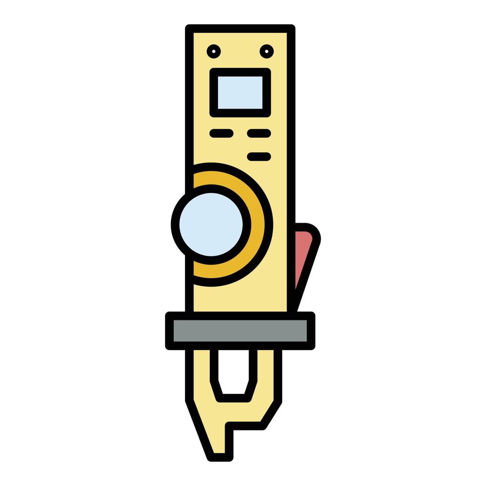 Electric welder tool icon color outline vector