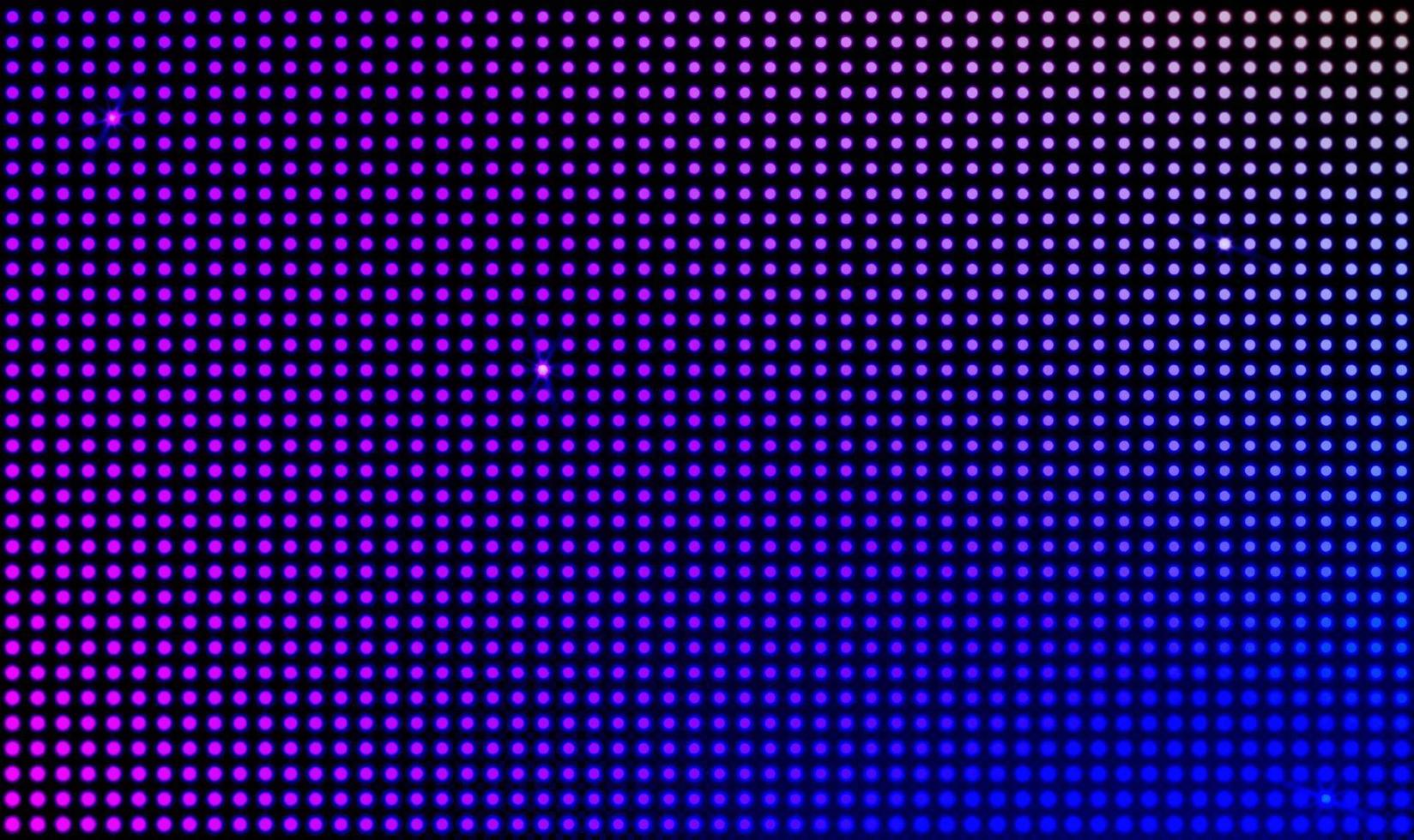 pantalla de video de pared led vectorial con luces de punto vector