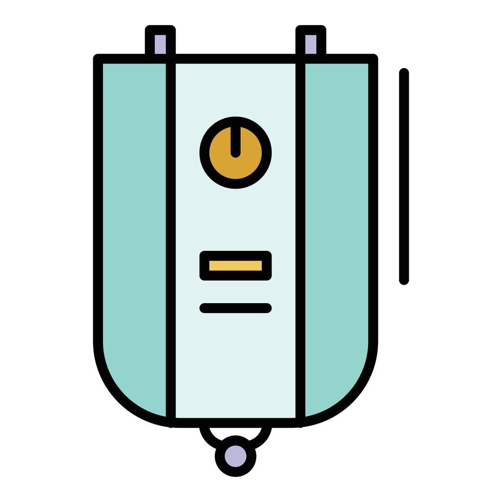 Boiler icon color outline vector