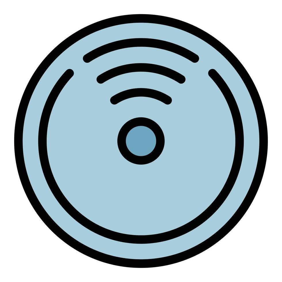 5G signal in the circle icon color outline vector