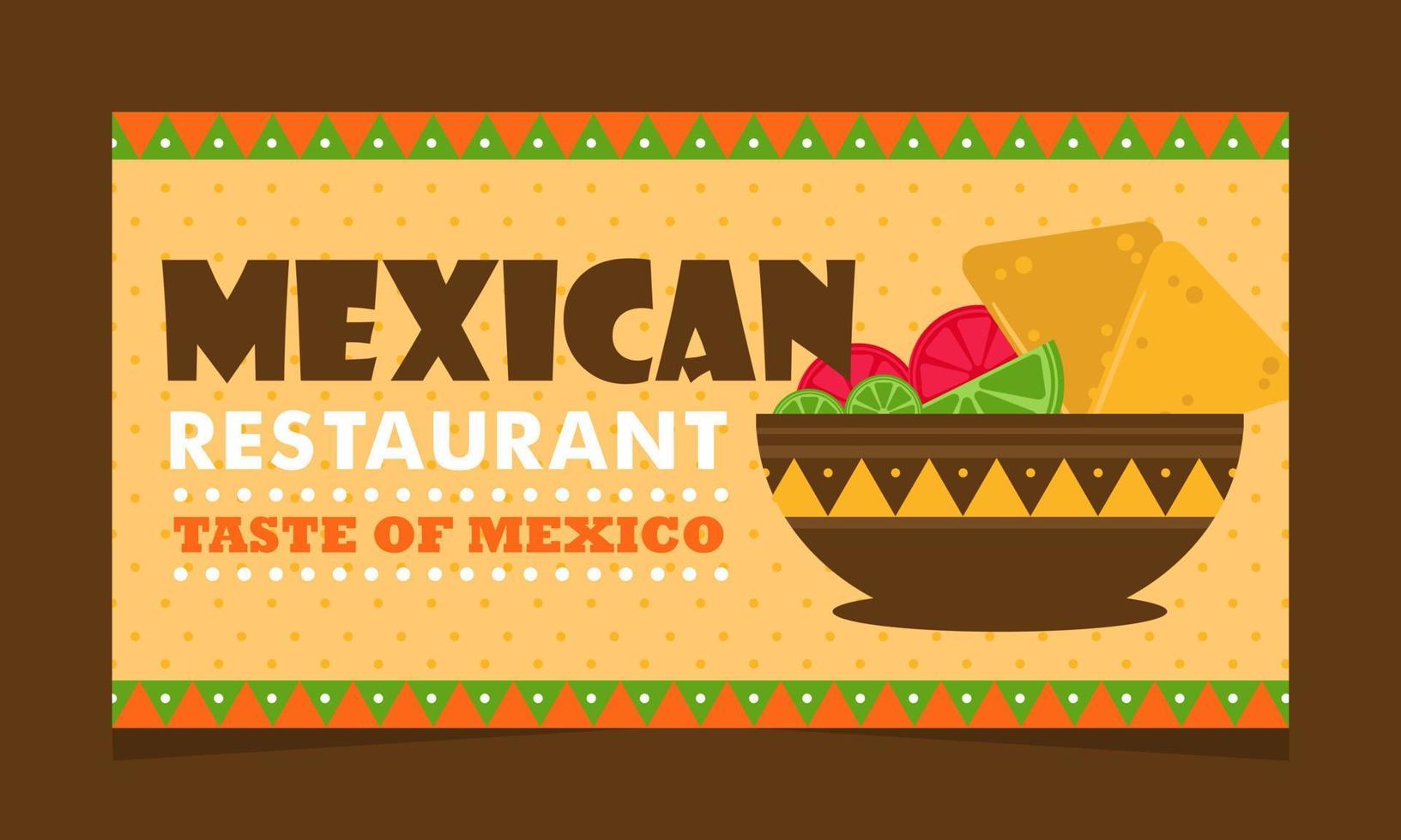 oferta de servicio de comida mexicana, página web. banner de aterrizaje con promoción, ilustración vectorial. restaurante mexicano. vector