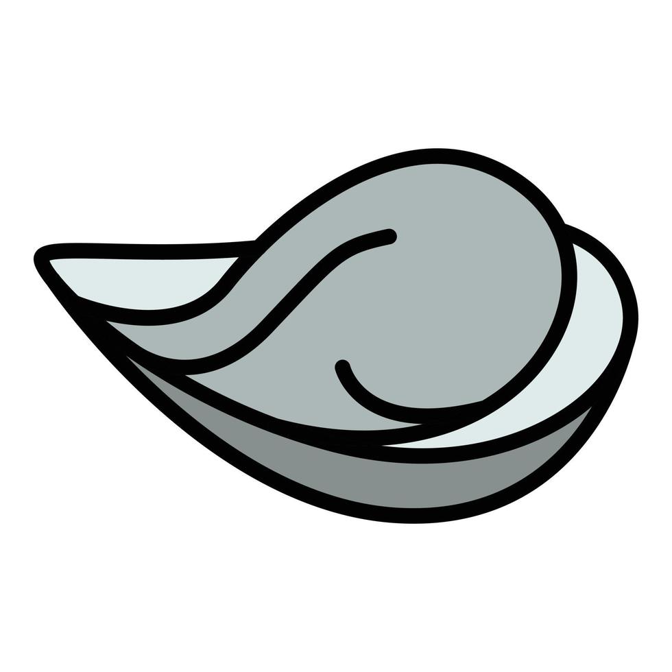 Mollusk icon color outline vector