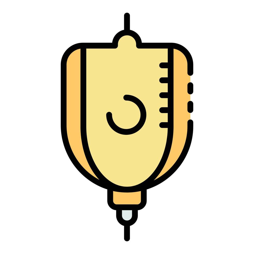 Capacity for blood icon color outline vector