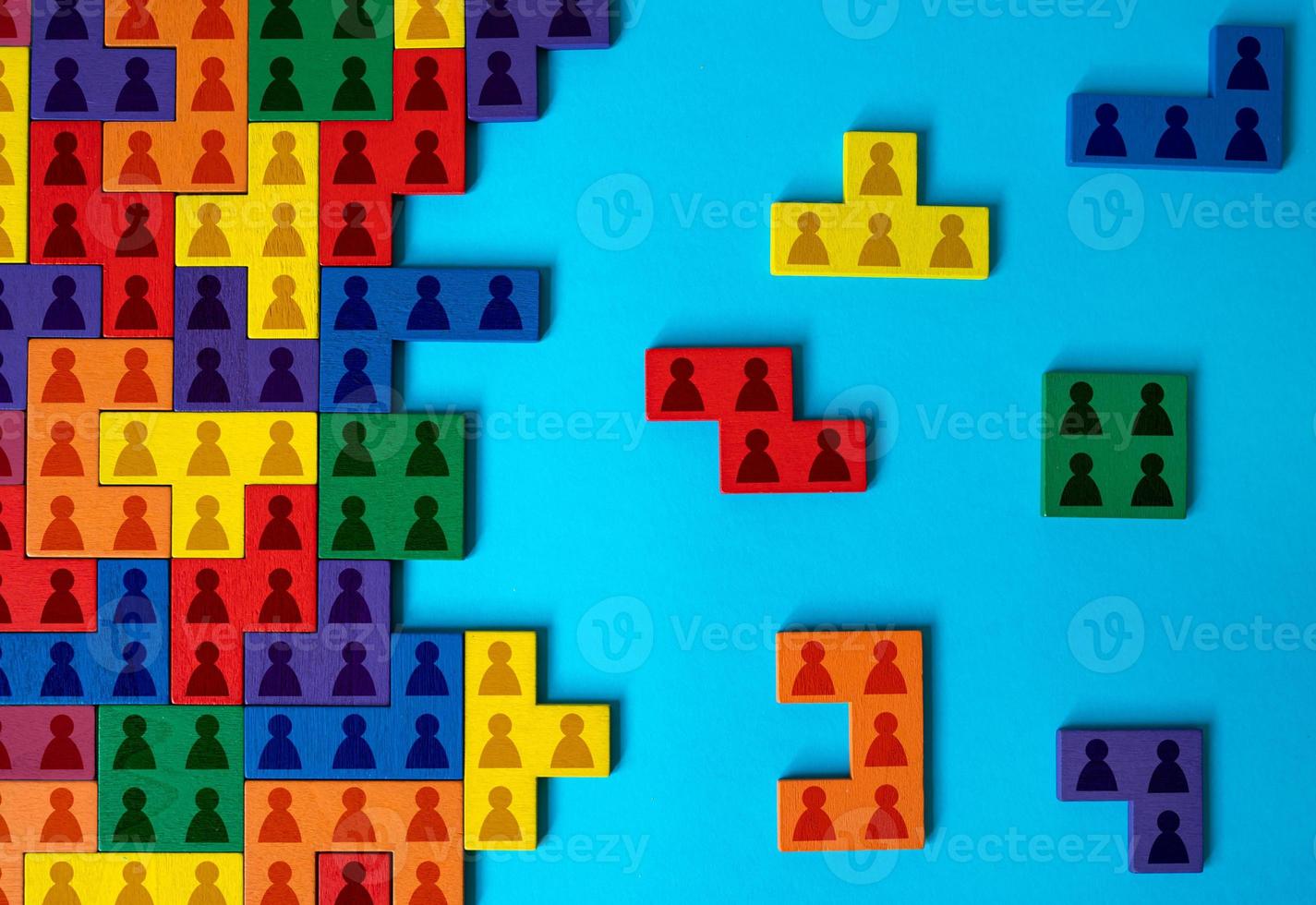 Cooperation of people in a single organization. Human resource management. Segmentation and marketing. Staff expansion. Help wanted. Efficient work of the company, connection of departments. photo