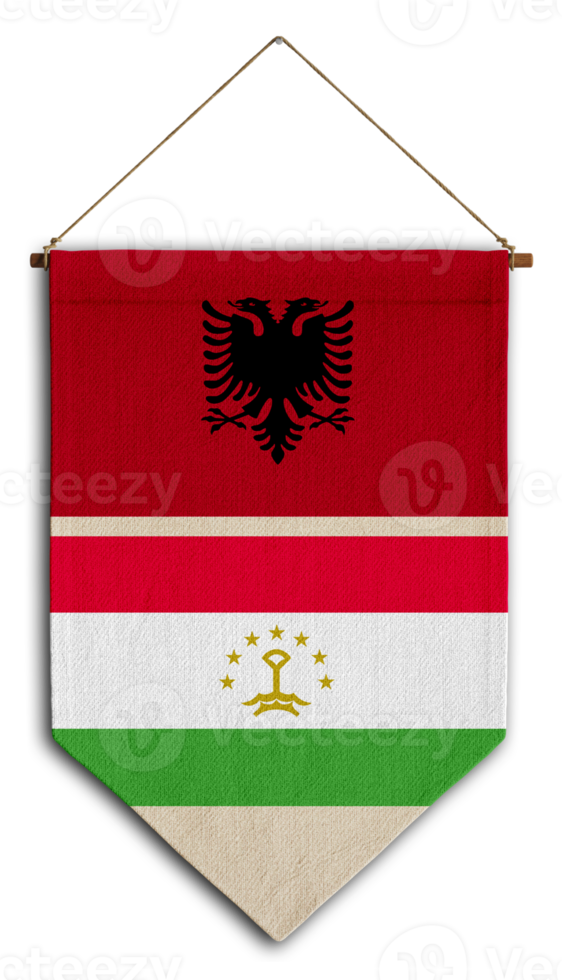 bandera relación país colgando tela viaje inmigración consultoría visa transparente tayikistán albania png