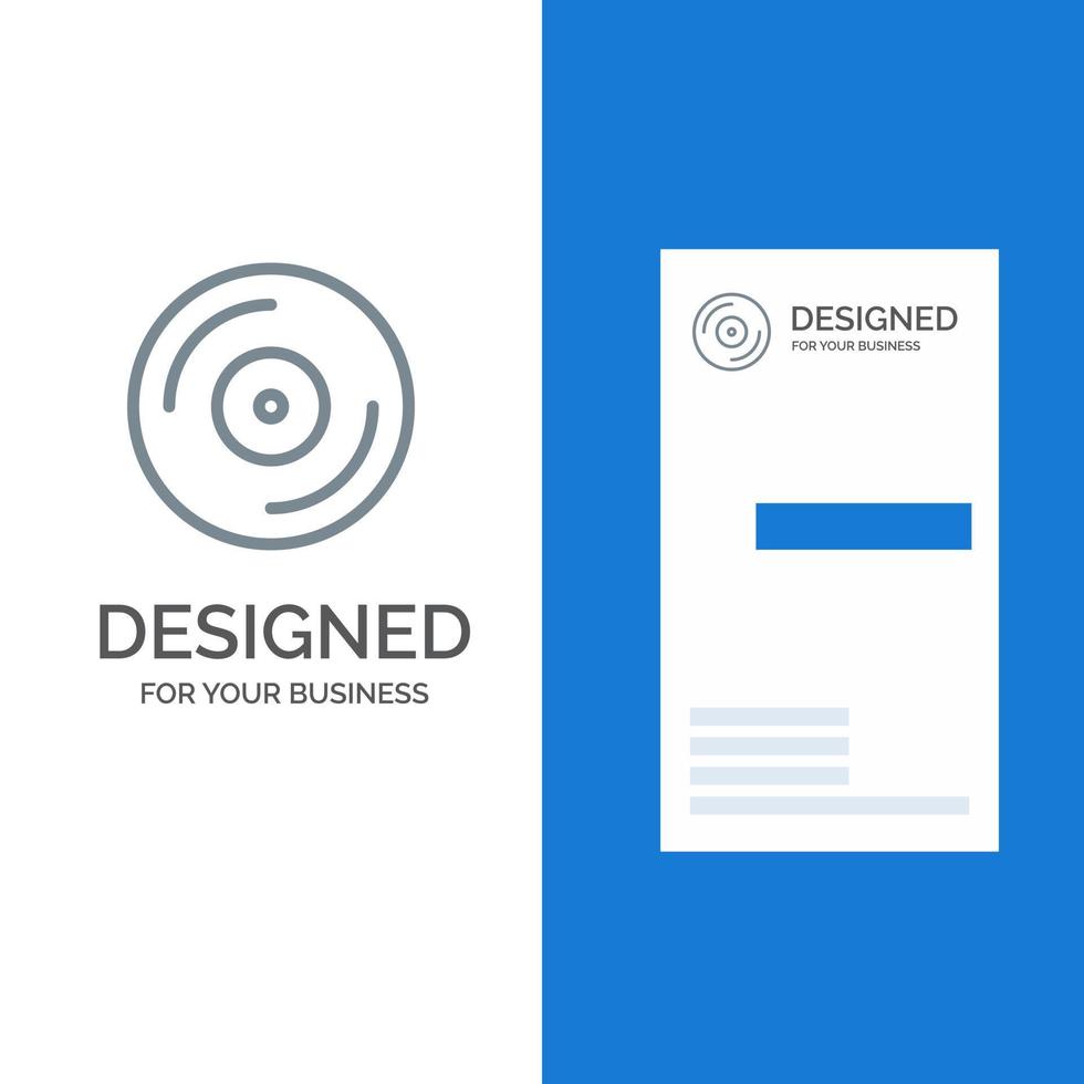 Cd Dvd Studio Grey Logo Design and Business Card Template vector