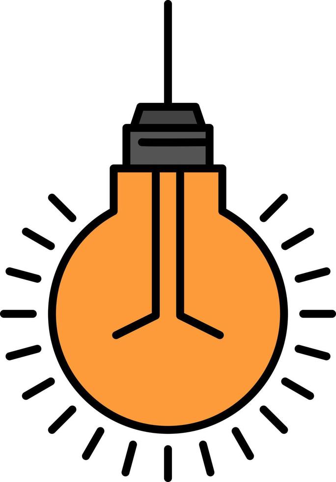 bombilla idea consejos sugerencia color plano icono vector icono banner plantilla