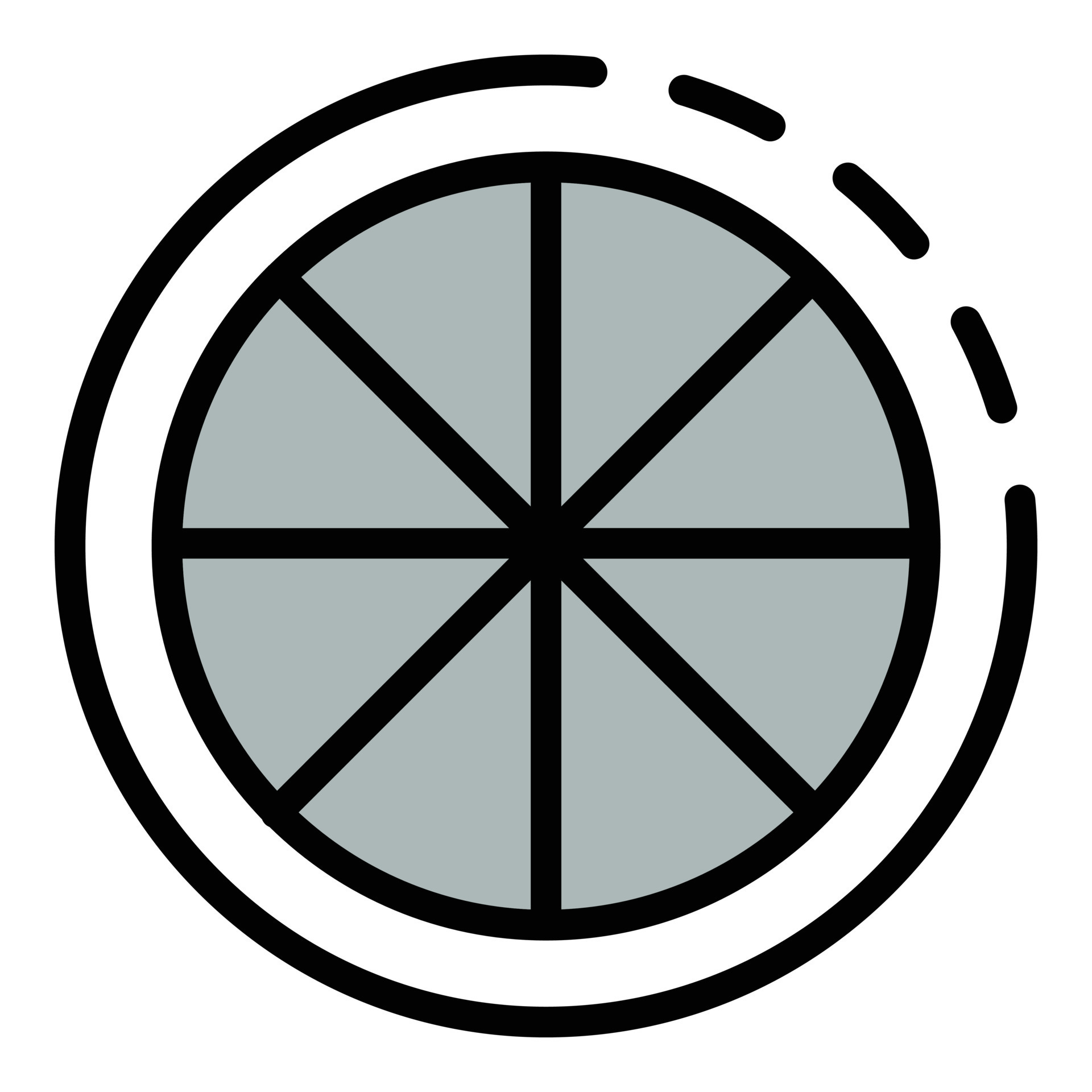 Half orange icon color outline vector 15683982 Vector Art at Vecteezy