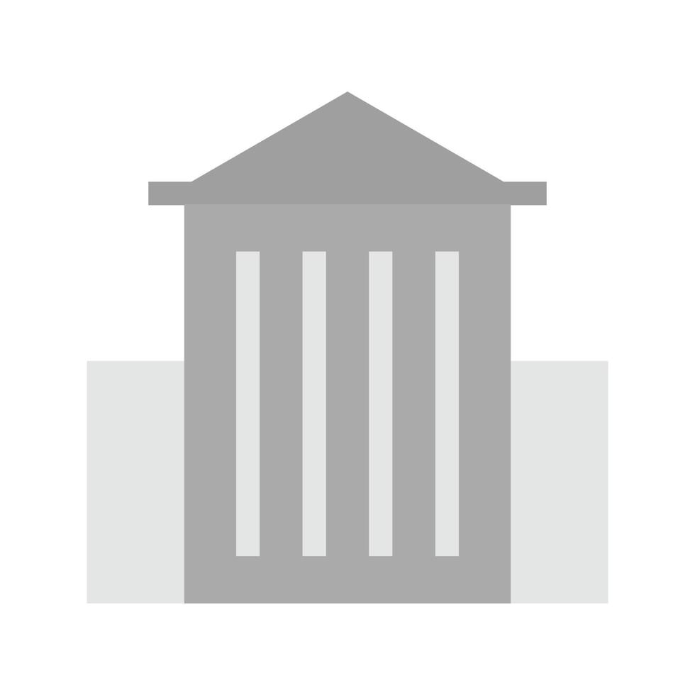 Museum Flat Greyscale Icon vector