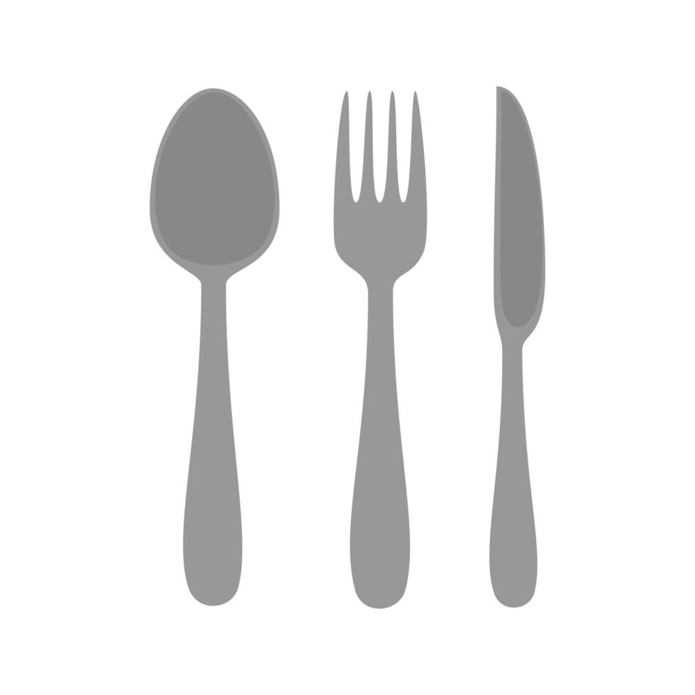 Crockery Flat Greyscale Icon vector