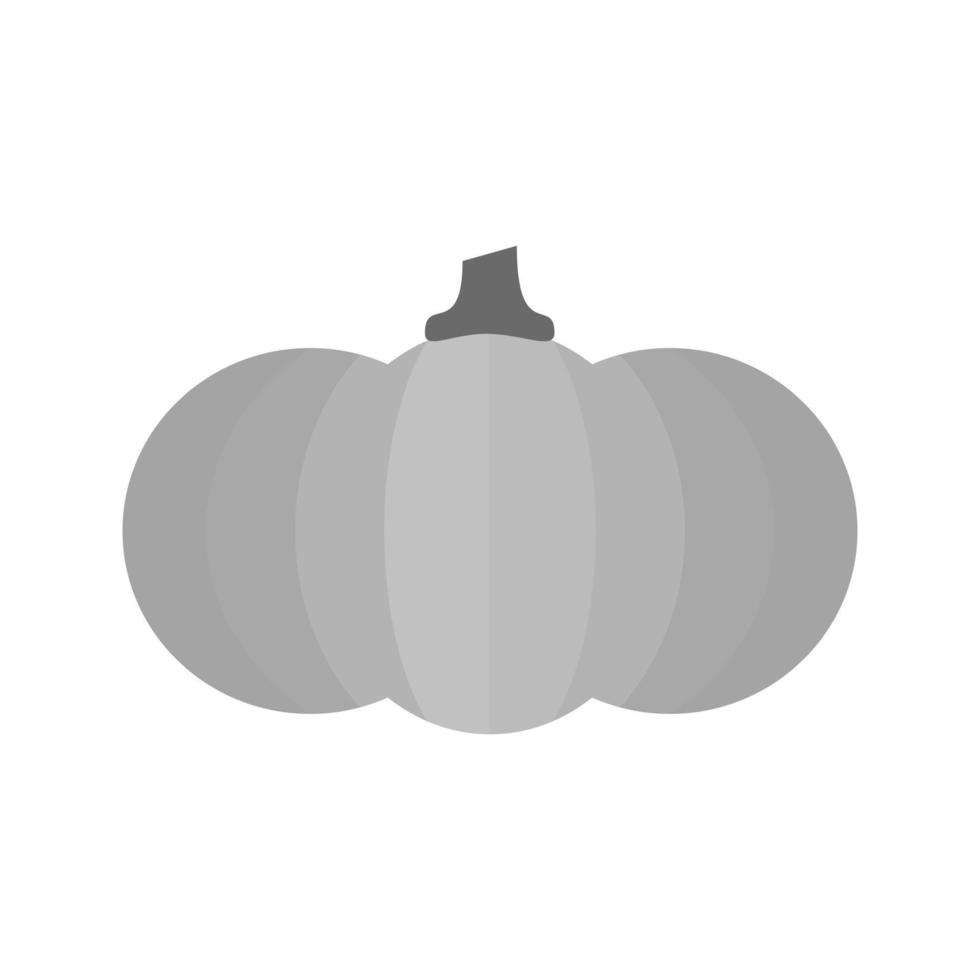 Pumpkin Flat Greyscale Icon vector