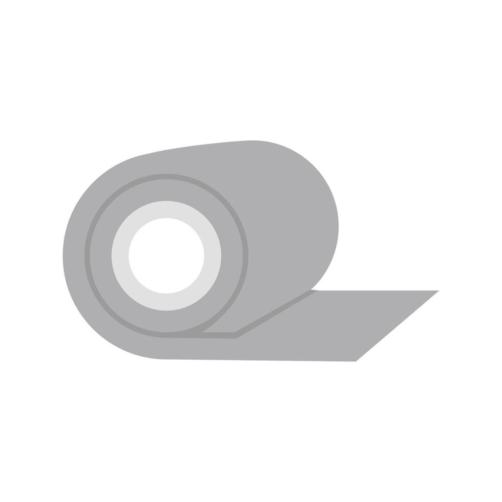 Bandage Roll Flat Greyscale Icon vector