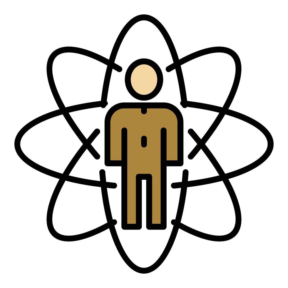 General learning icon color outline vector