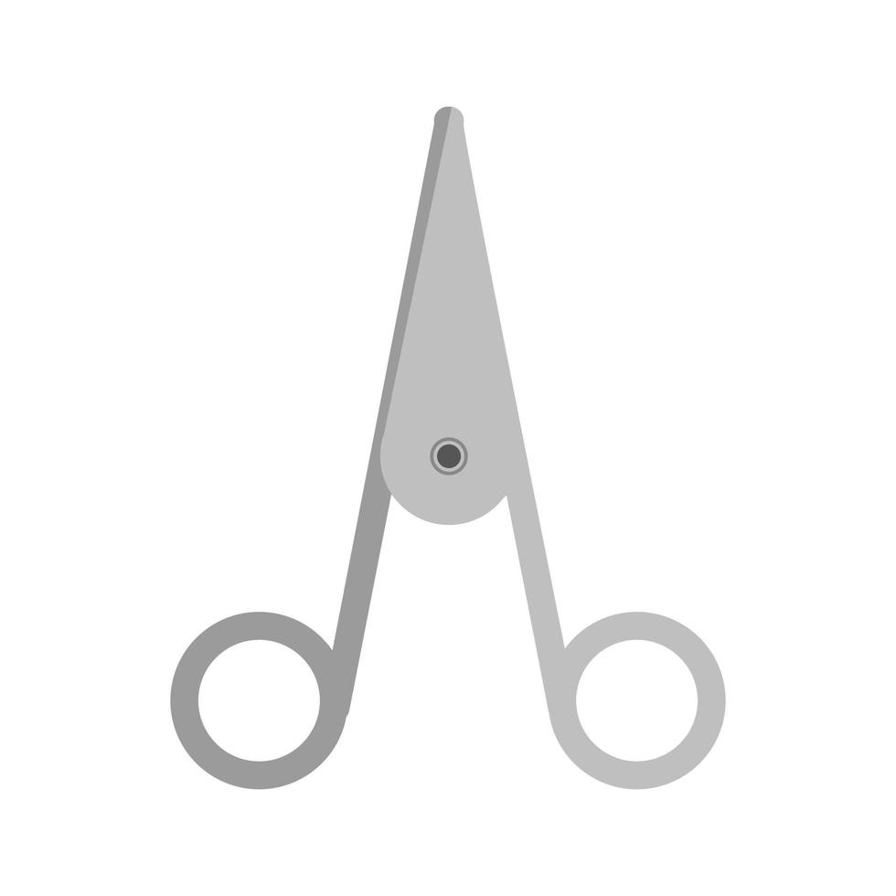 Dentist Tool I Flat Greyscale Icon vector