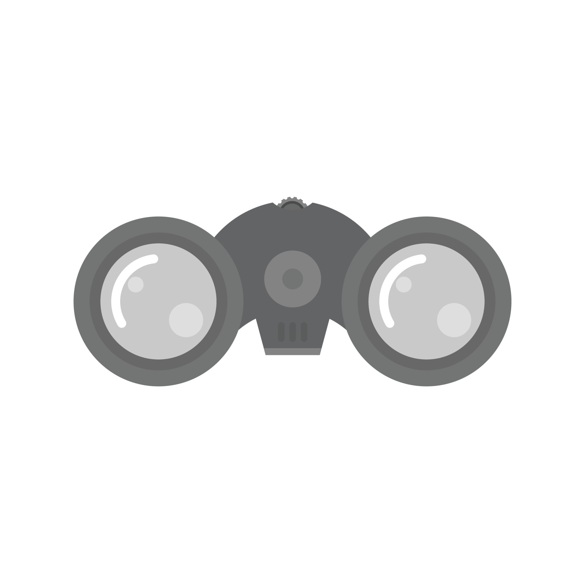 Binoculars Flat Greyscale Icon 15684361 Vector Art at Vecteezy