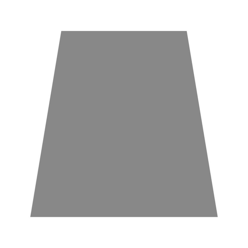 Trapezium Flat Greyscale Icon vector