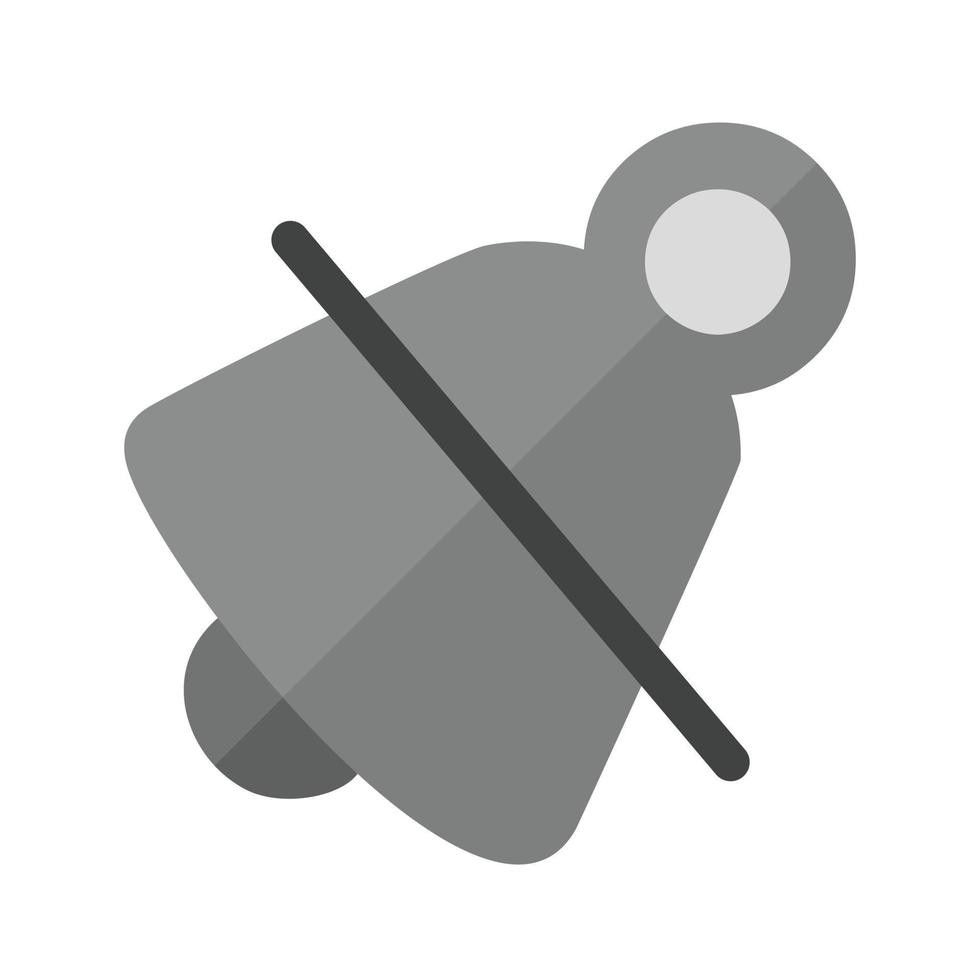 Sound disabled Flat Greyscale Icon vector