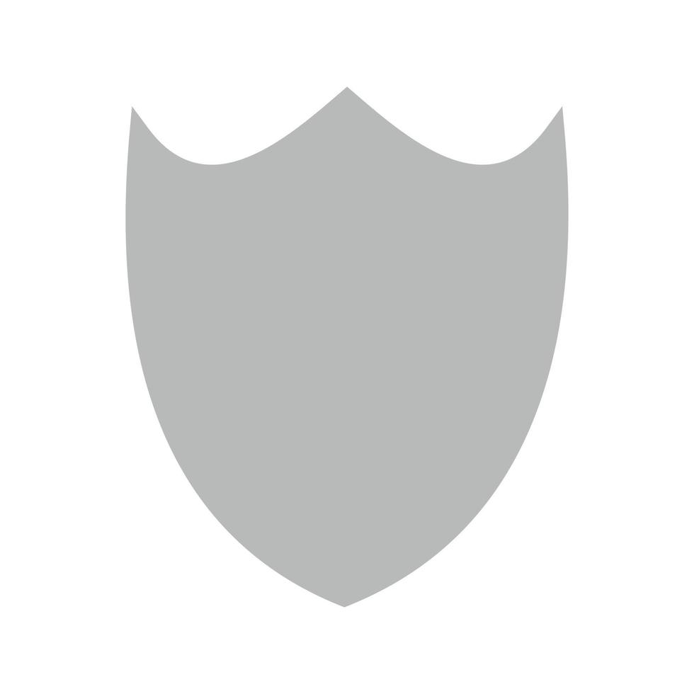 Shield I Flat Greyscale Icon vector