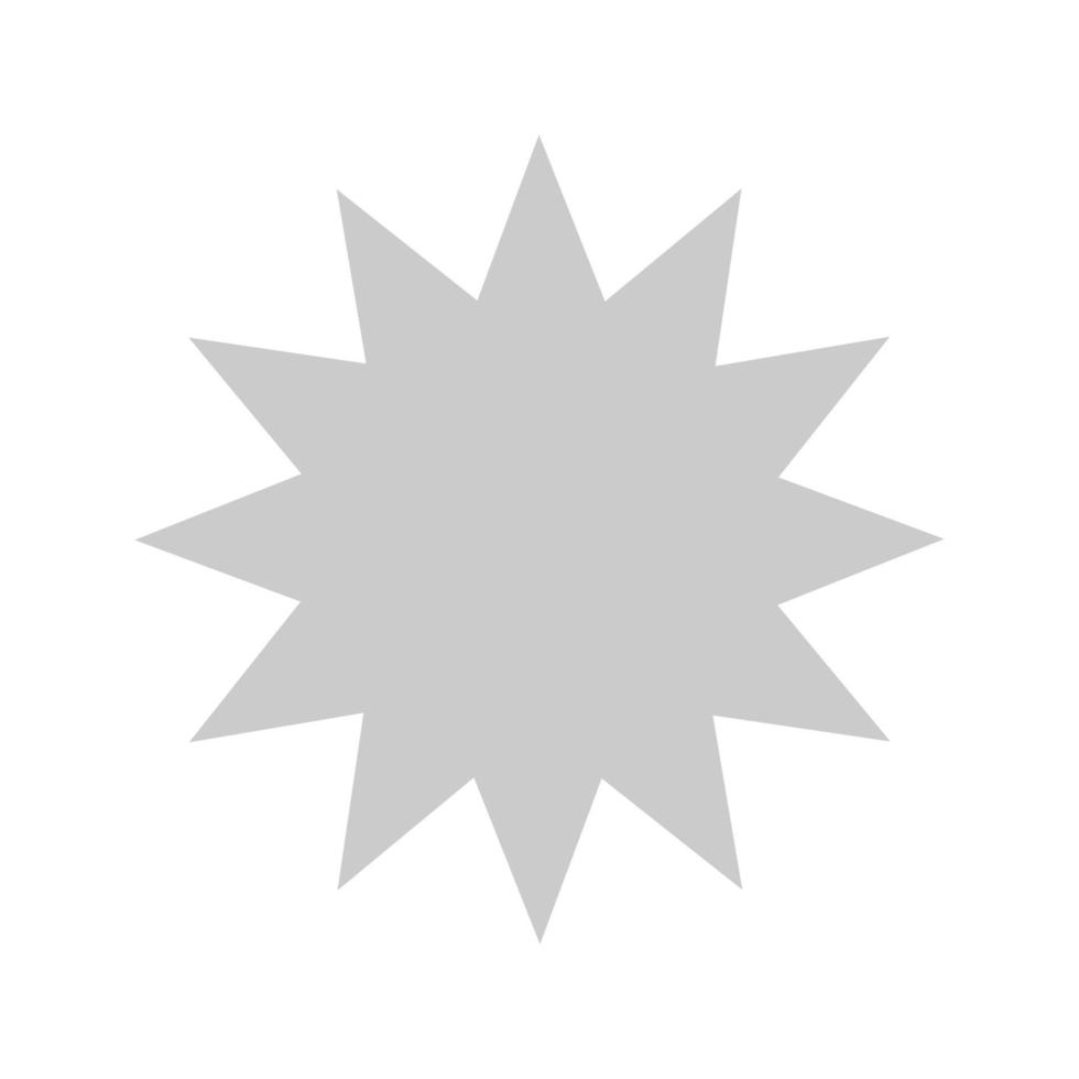 Explosion I Flat Greyscale Icon vector