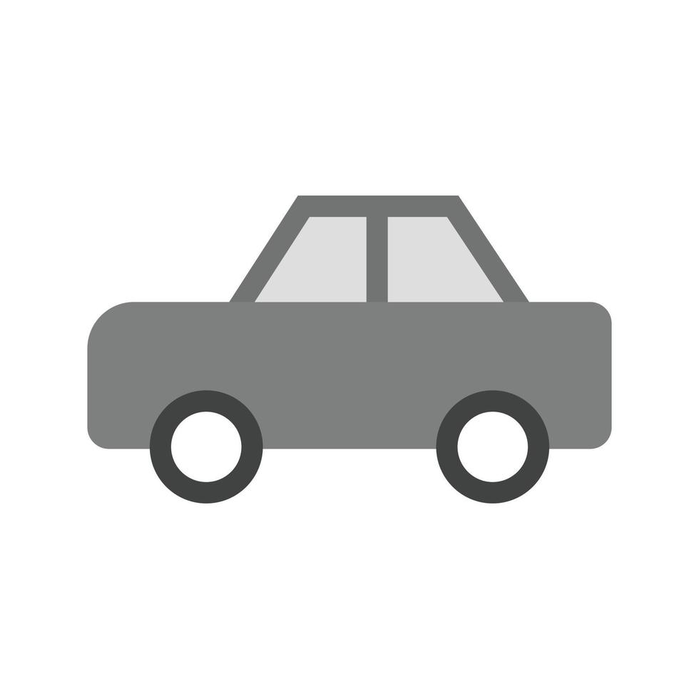 Toy Car II Flat Greyscale Icon vector