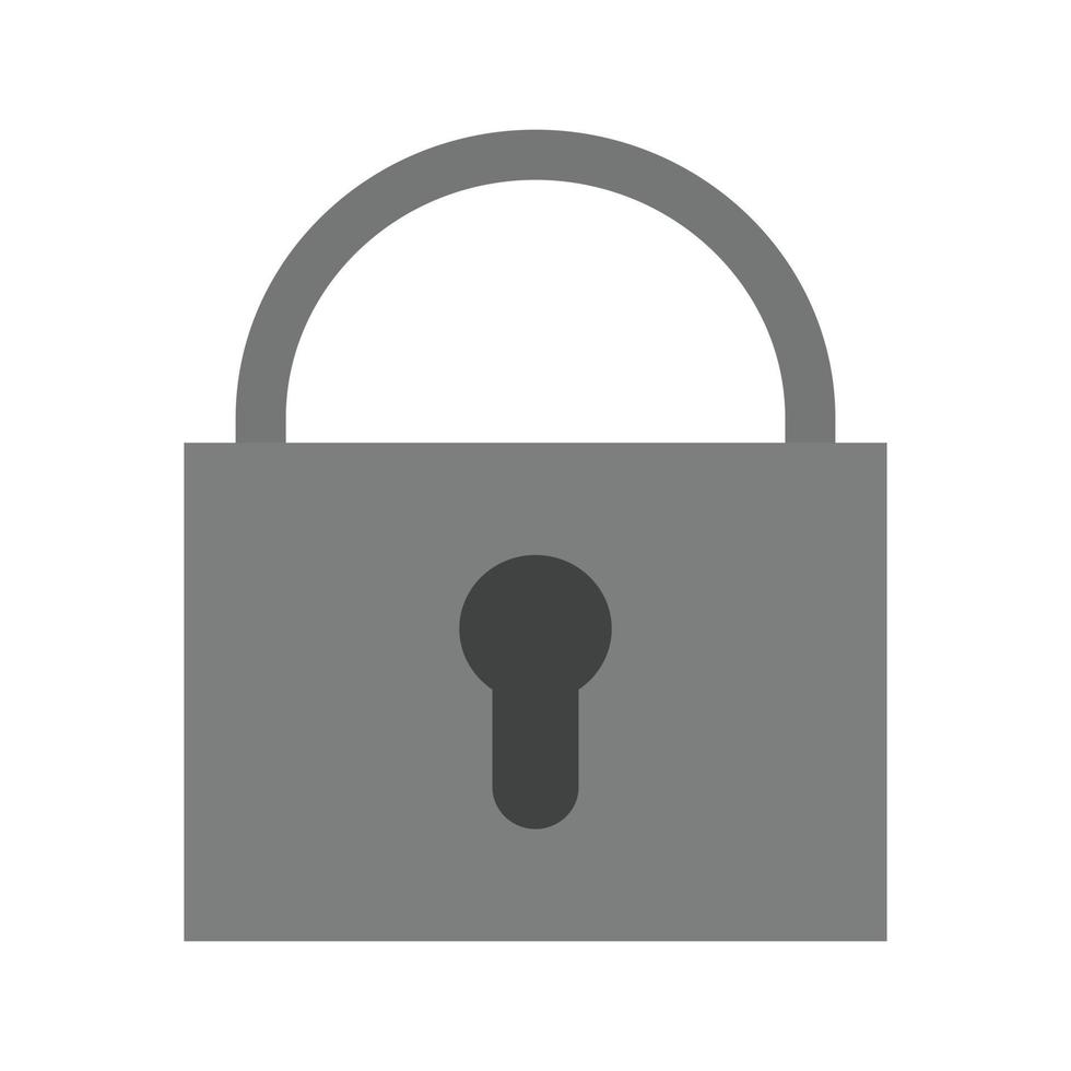 Lock Flat Greyscale Icon vector