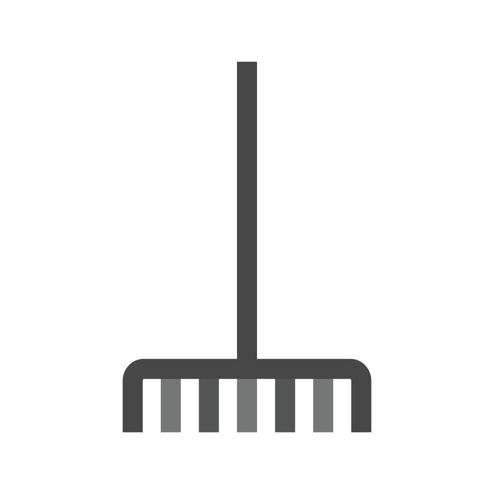 Fork picking leaves Flat Greyscale Icon vector