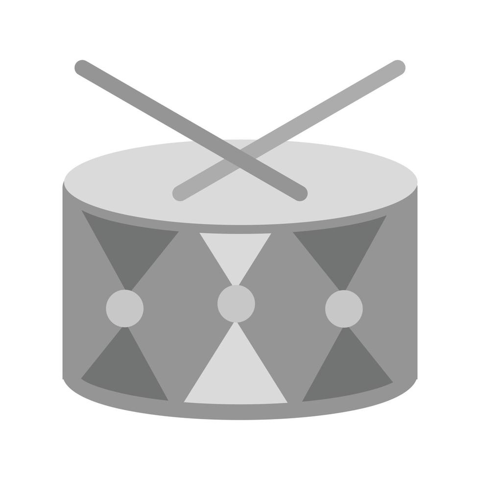 Drums Flat Greyscale Icon vector