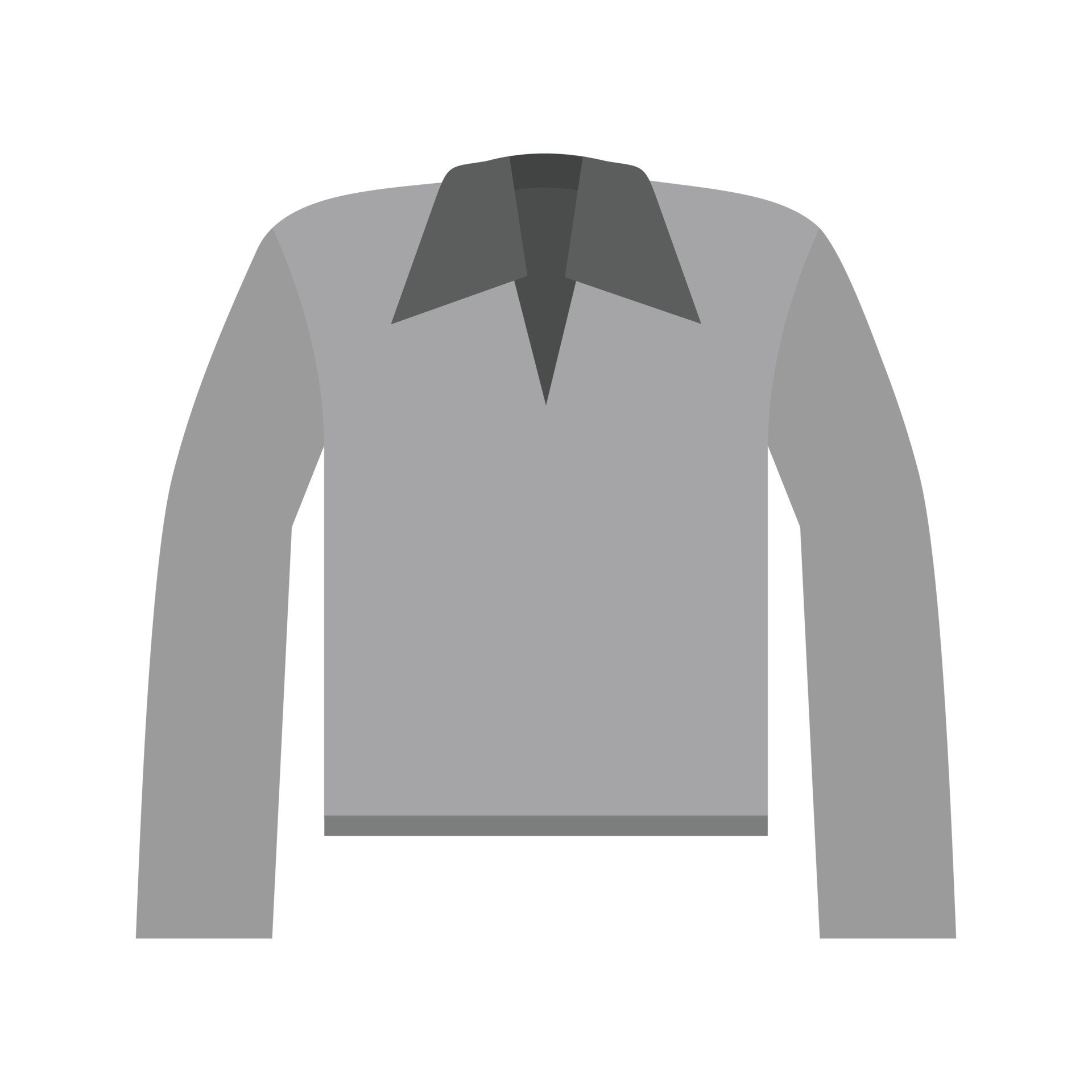 Polo Shirt Flat Greyscale Icon 15684937 Vector Art at Vecteezy